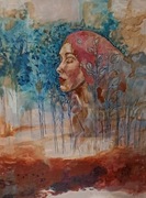 Obraz pt. "Nie zgasnę" 40/50 płótno Rozalia Stańczyk 