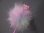 Długopis kulkowy z pomponem dla dziewczynki