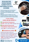 Promocja ! Odgrzybianie klimatyzacji samochodowej ozonowanie 