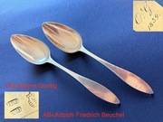 Łyżki do zupy Drezno 1825 rok srebro złotnik dworu - Adolph Beuchel
