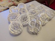 Bombki choinkowe świąteczne białe 12szt. 2 rodzaje