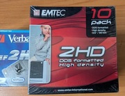 Dyskietki emtec nowe zapakowane, opakowanie 10 sztuk