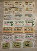 Stare bilety - karnety KM Gdańsk