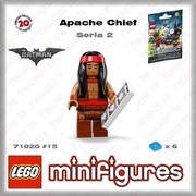 71020 LEGO THE BATMAN SERIA 2 Apache Chief (15) Nowy B/N