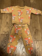 Komplet dresowy next 92 bluza i spodnie liski