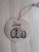 Żużel. Speedway. Zawieszka kibicowska drewniana. 