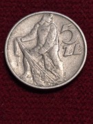Moneta 5 zł Rybak 1974 r
