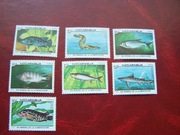 Nikaragua 1987 MNH Mi. 2829/35 Fauna Ryby