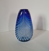 wazon kobalt murano błękitne szkło artystyczne