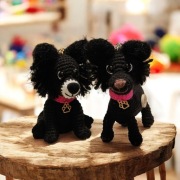 Pies, Piesek, dog na szydełku, handmade amigurumi