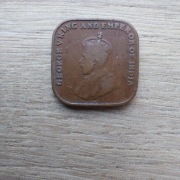 Straits Settlements 1 cent 1920 stan ; Jerzy V