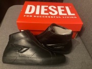 Buty trampki Diesel S-Leroji Zip Mid czarny 40.5 Metallic Black