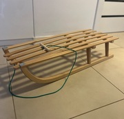 Drewniane sanki nowe