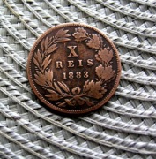 Portugalia 10 Reis 1883r
