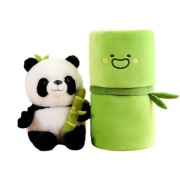 Urocza Pluszowa Panda z Bambusem