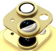 iPhone15/15 Plus Aluminiowa Złota osłona obiektywu aparatu 2szt 