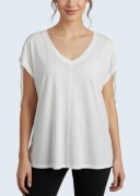 Damska bluzka biała z krótkim rękawem Greenpoint 42/XL