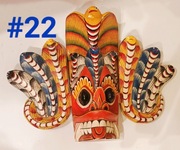 drewniana maska azja azjatycka demon ceylon Sri Lanka hinduizm  #22