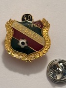 Raszyn. KS Raszyn 40 lecie klubu. Znaczek. Gyges