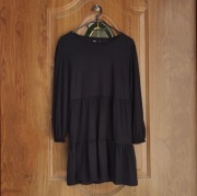 Czarna sukienka długi rękaw Sinsay rozmiar S/M