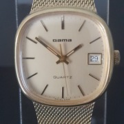 Zegarek męski Gama Szwajcarski Quartz Unisex Pozłacany Bransoleta Vintage