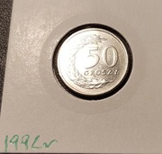 50 groszy 1992 rok 
