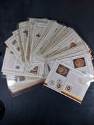 Klaser ze znaczkami koperty rocznik 1989 Niemieckie 