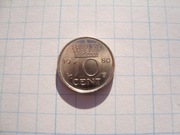 Holandia moneta 10 centów 1980
