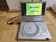 Przenośny Odtwarzacz DVD BUSH PDVD1000/A + Pilot + Samochód