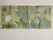 Sprzedam banknot Rumunia 10 000 Lei Polimer 2000r. stan db.