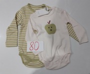 Body Reserved r 80 nowe 2 sztuki z długim rękawem 