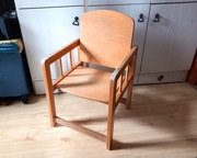 Krzesełko dziecięce Solidne drewniane krzesło dla dziecka 2-5 lat