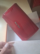 Money Kepper czerowny portfel lakierek