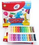 Plastelina szkolna 24 kolory AS okrągła