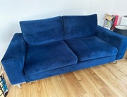 Sofa ,,pelusa’’ 2,5 osobowa welur granat 