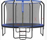 Osłona do sprężyn + drabinka do trampoliny 366cm songmics