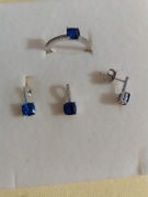 pierścionek, zawieszka, kolczyki, srebro Apart