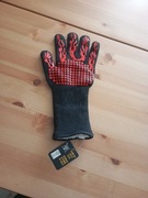 Rękawice Ognioodporne Czarno Czerwone na Dużą Temp