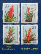 Znaczki flora:0259: kwiaty- DDR/NRD 1988r **