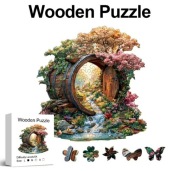 Puzzle Drewniane XXL Wooden Montessori układanka Dzień Dziecka Hobbit Bajka