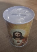 Skarbonka Jezus religijny motyw