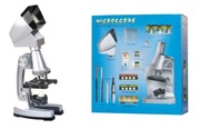 MIKROSKOP 100x 1200x RZUTNIK NA ŚCIANĘ PREPARATY