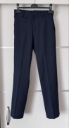 Granatowe eleganckie wizytowe spodnie w kant Marks&Spencer rozm. 152 slim
