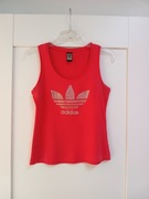 adidas pomarańczowa koralowa bluzka koszulka z cekinami 36S damska