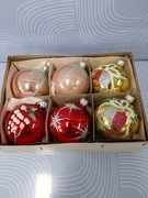 Bombki choinkowe prl zestaw 5 k1