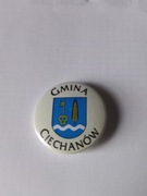 Herb gmina Ciechanów przypinka pin odznaka wpinka button
