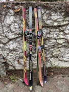 Stare Narty 4 szt. Spalding Völkl Dynamic Dynastar Vintage lat 80/90-tych