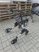 Balkonik Rollator Chodzik aluminiowy składany siedzisko oparcie koszyk 