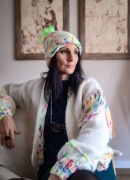 Handmade kardigan,  sweter na drutach ręcznie robiony