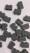 LEGO 98283 - Profile brick 1x2 - szara ciemna - 100 sztuk
